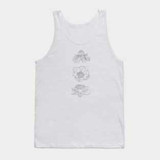 Hand Drawn Flowers Tank Top